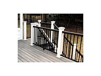 <b>White Trex Transcends Composite Post with Ultralox Black Aluminum Handrail and Balusters</b>
